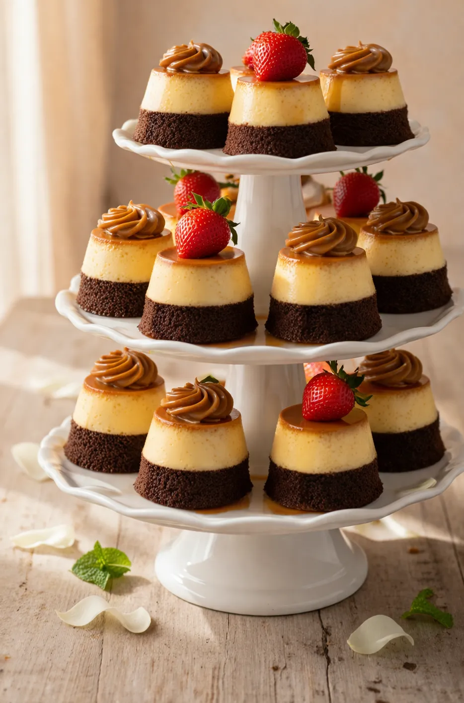 Mini Chocoflan dessert