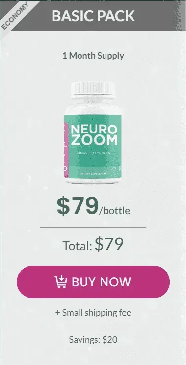 Neurozoom 1 bottle buy