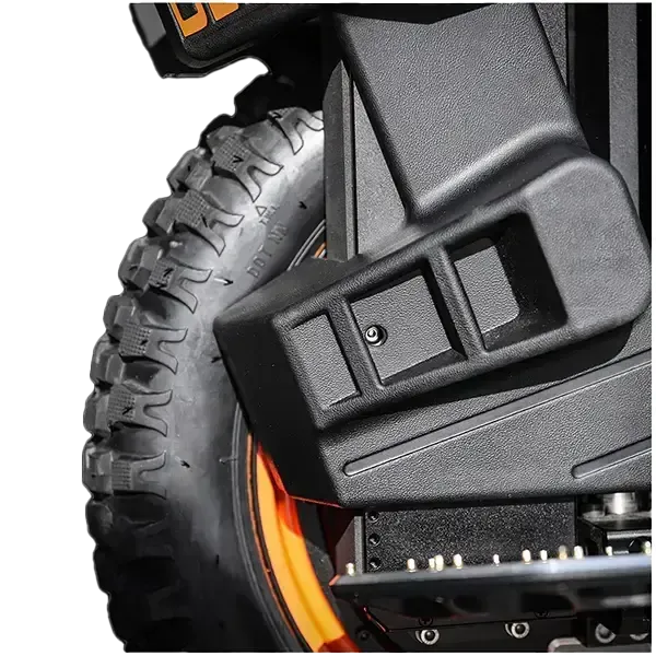 Mechanic photographing a damaged bike wheel in a bright workshop for a warranty claim.