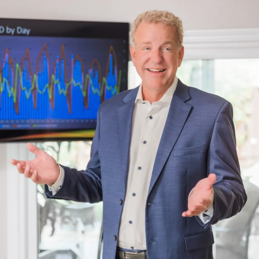 woman placing sticky notes on wall