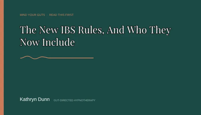 The New IBS Rules, And Who They Now Include