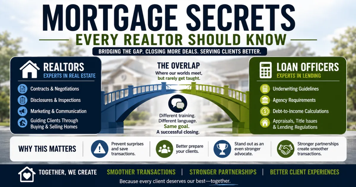 Why Realtors and Loan Officers Speak Different Languages and What This New Series Is Going to Fix