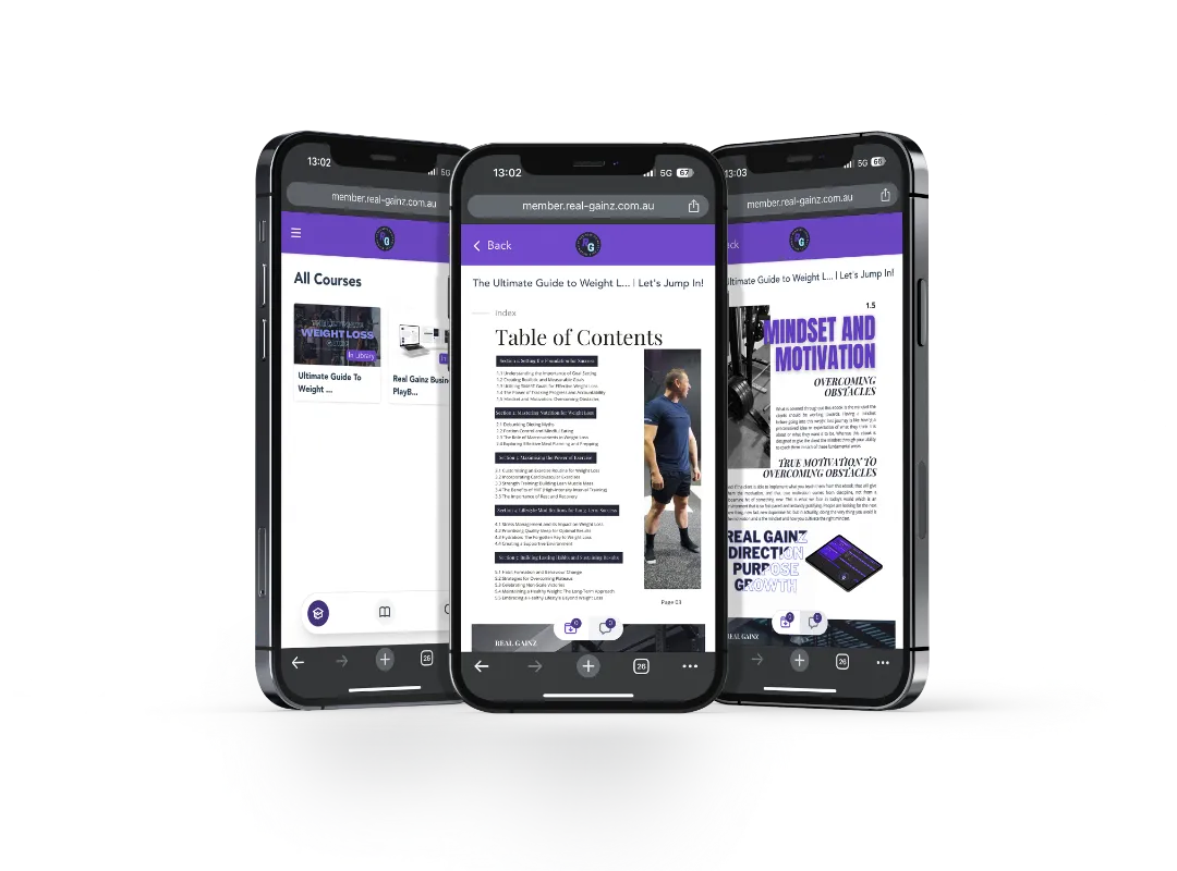 Real Gainz Playbook on phones