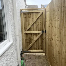 Wooden gates photo