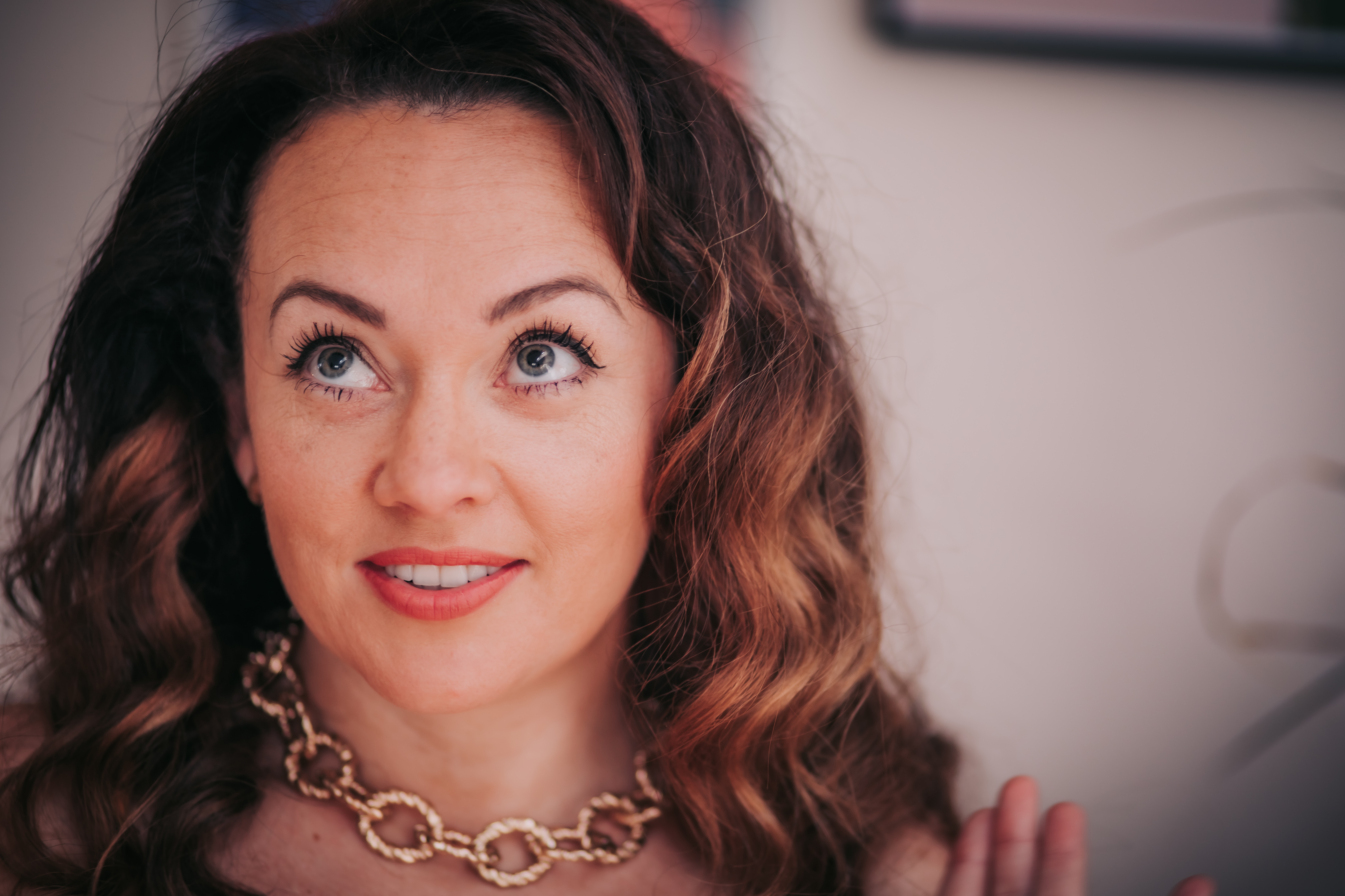 At home portrait of founder and entrepreneur Jenny Drew, Sew Confident, taken in North Lanarkshire.