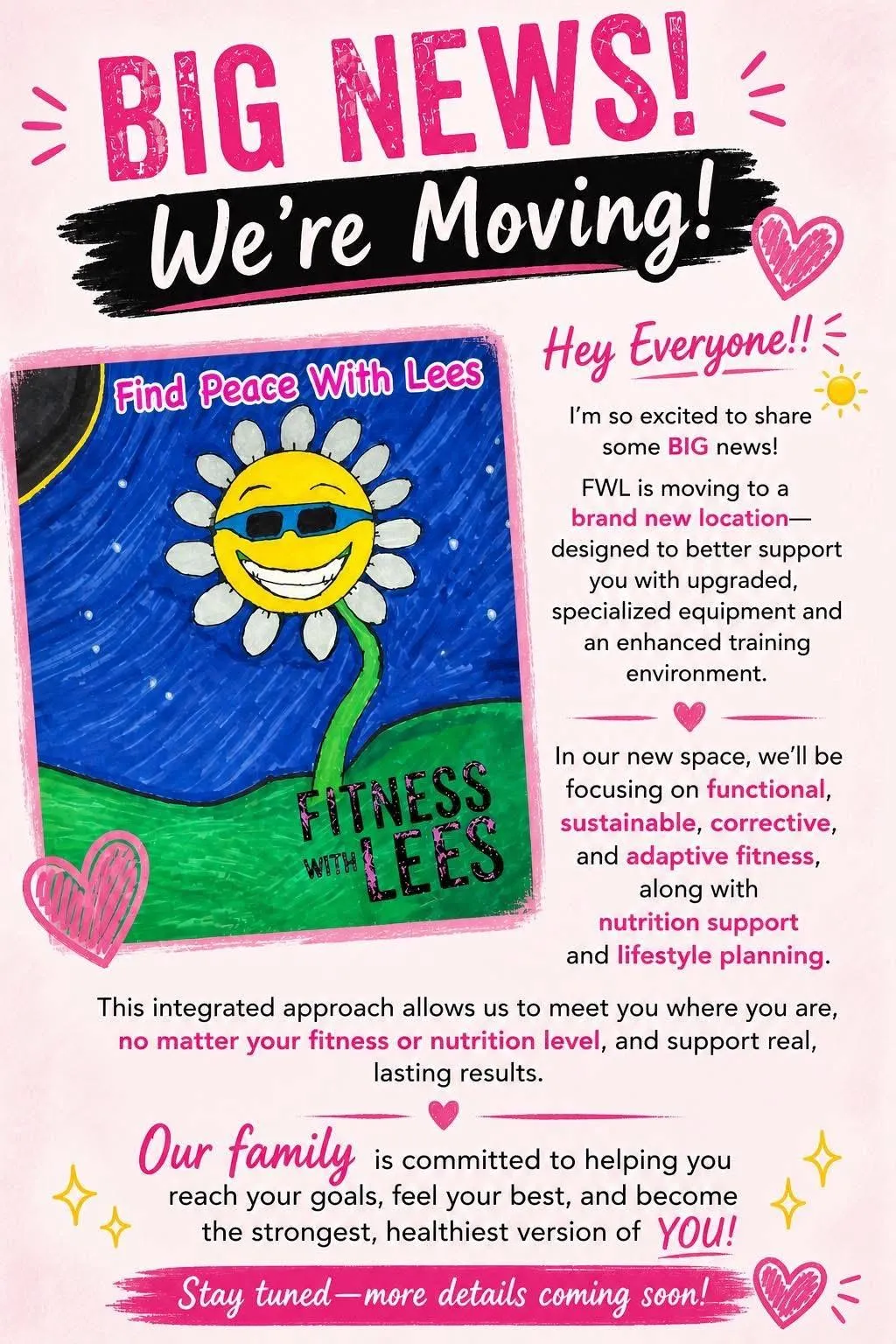 BIG NEWS WE'RE MOVING