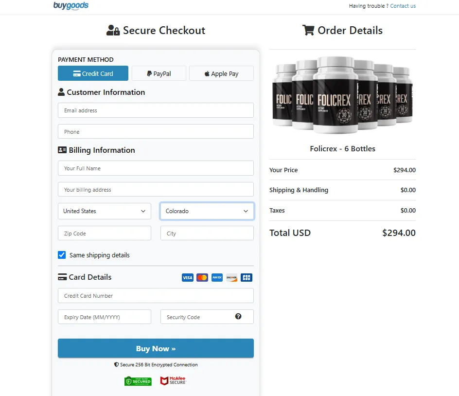 Folicrex Order Online