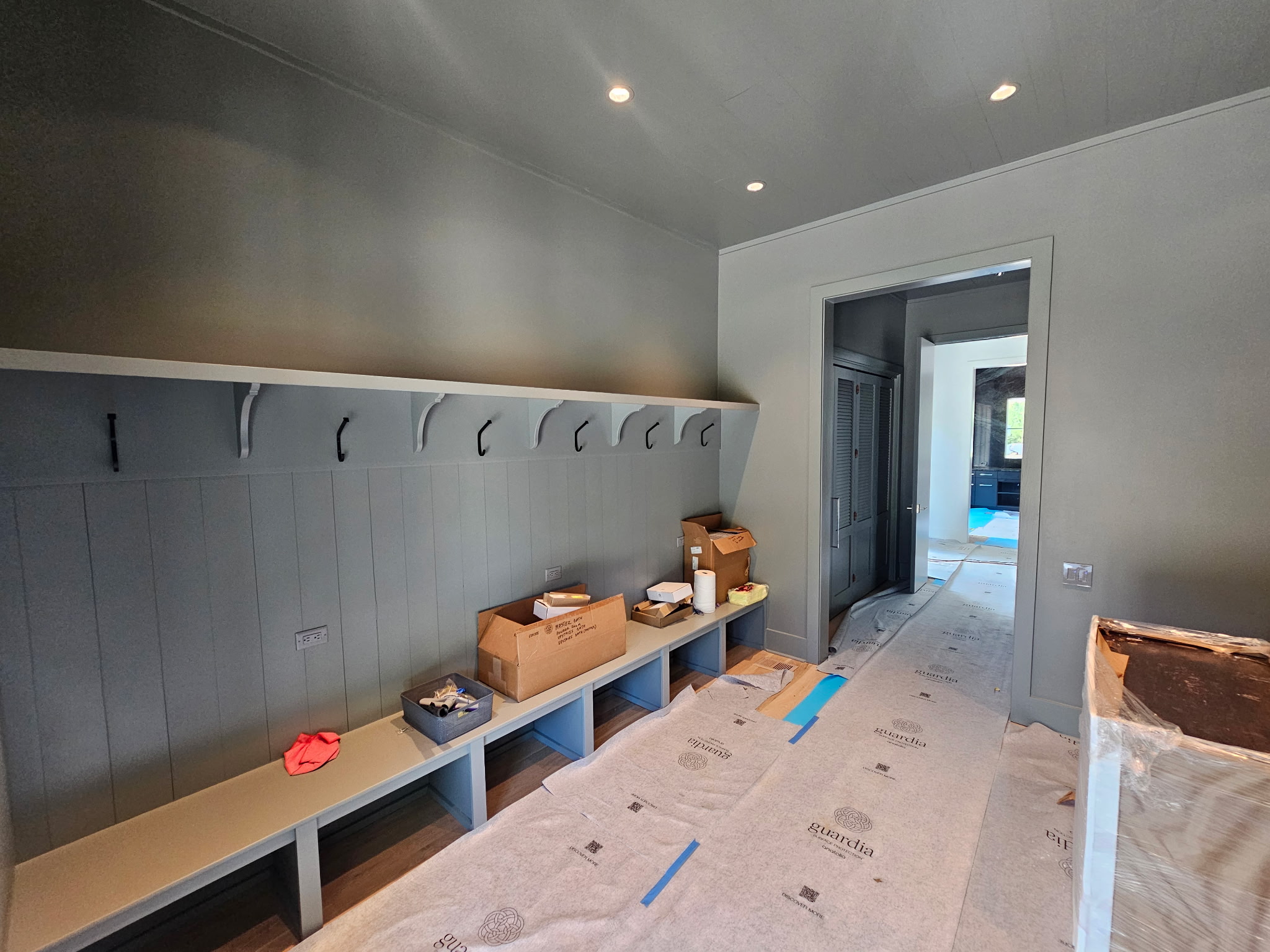 Recent craftsmanship project showing custom interior finishes