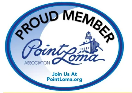 Point Loma Association logo, symbolizing a commitment to community improvement and beautification in the Point Loma area