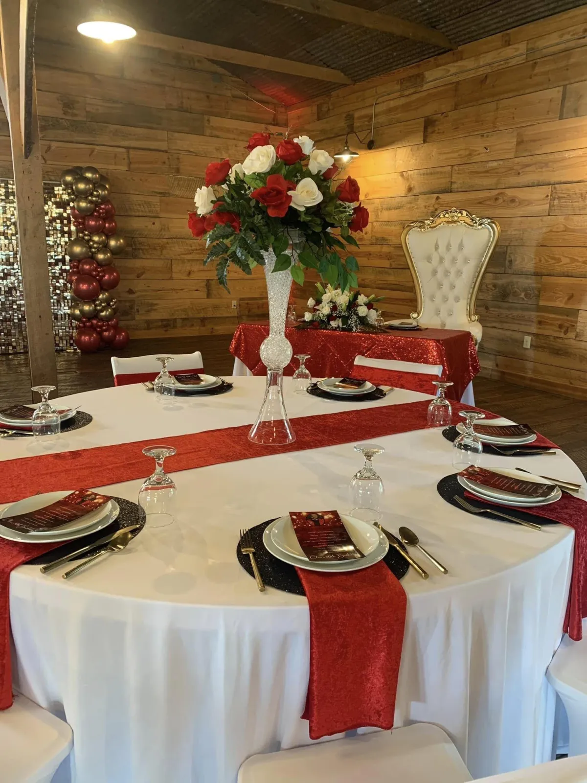 Quinceañera throne setup and event styling by Curated Experiences by Ashley Gallon, East Texas