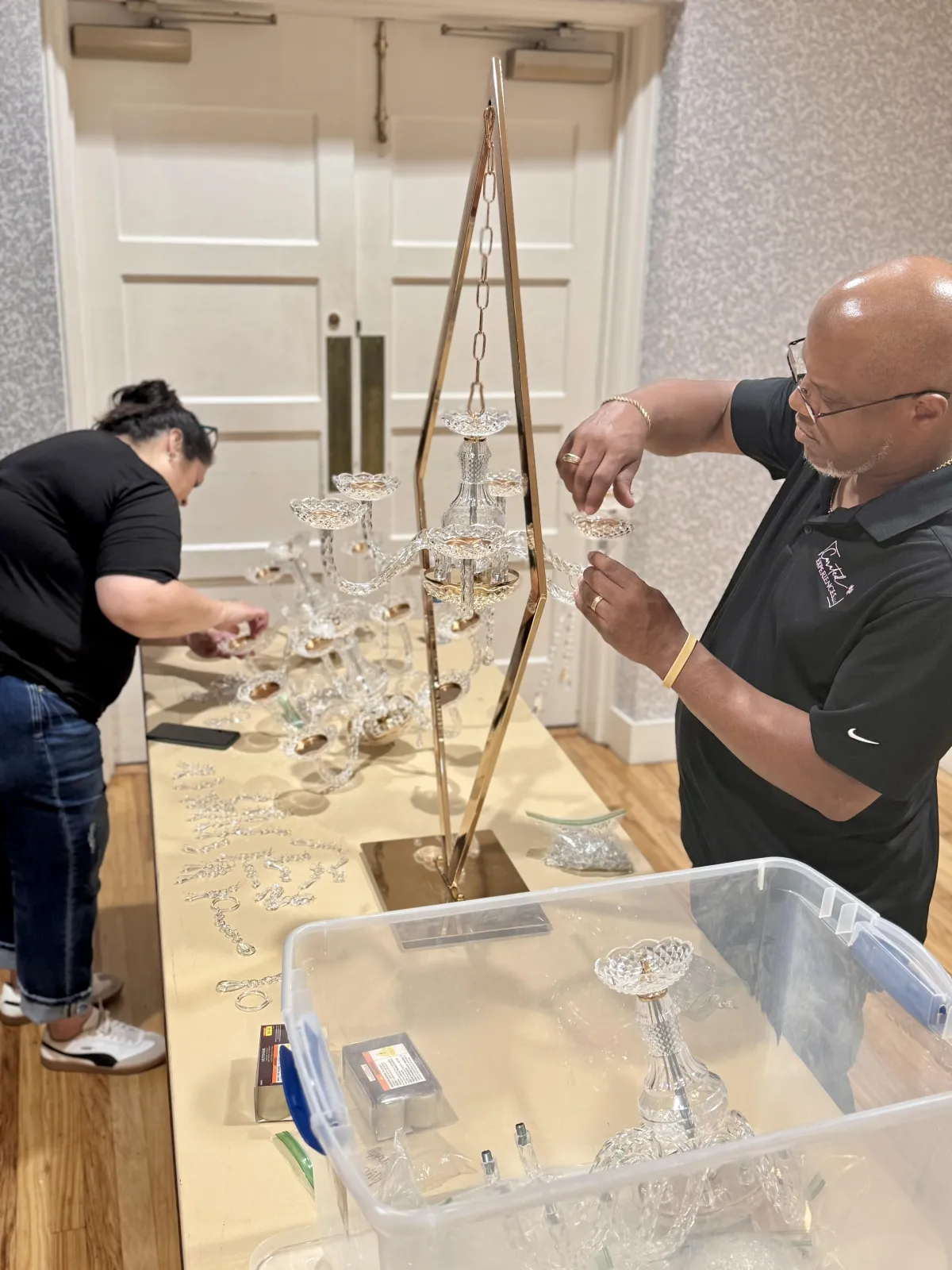 Curated Experiences team styling an event in Nacogdoches, TX, serving Lufkin, Diboll, Jacksonville, and East Texas