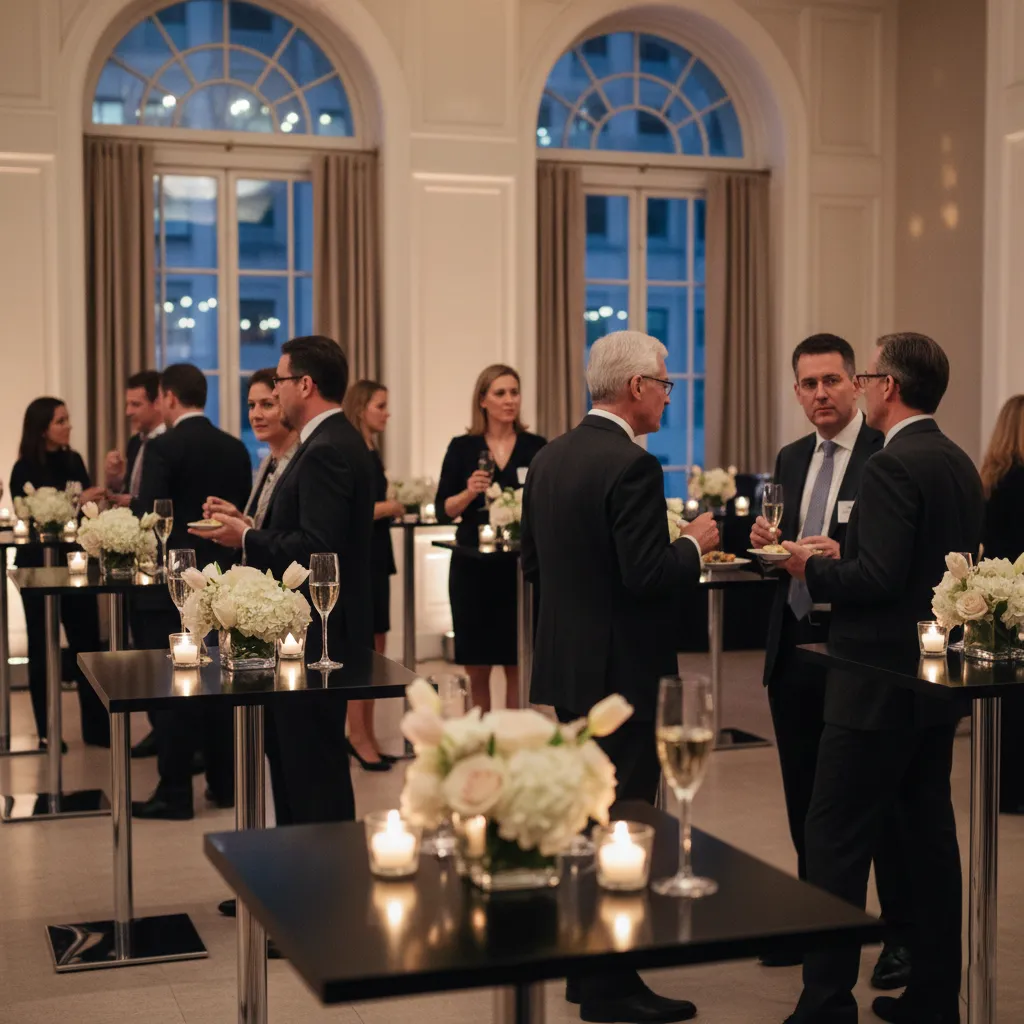 Luxury corporate guest experience and event environment