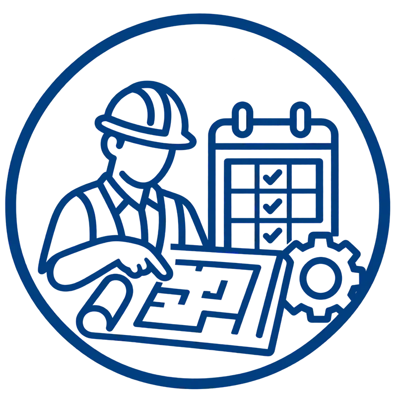Product Selection step icon - industrial equipment matching