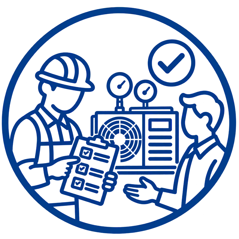 Ongoing Support step icon - post-installation technical guidance and assistance