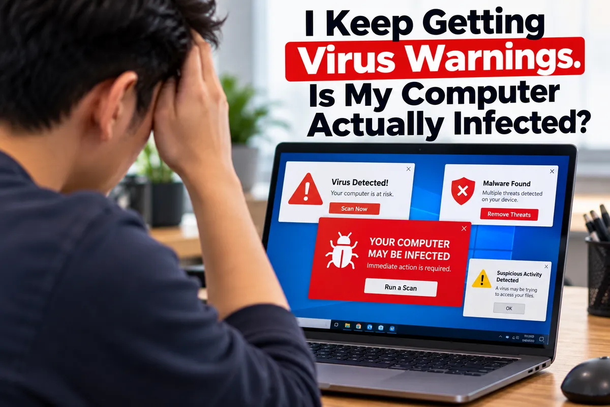 I Keep Getting Virus Warnings. Is My Computer Actually Infected?