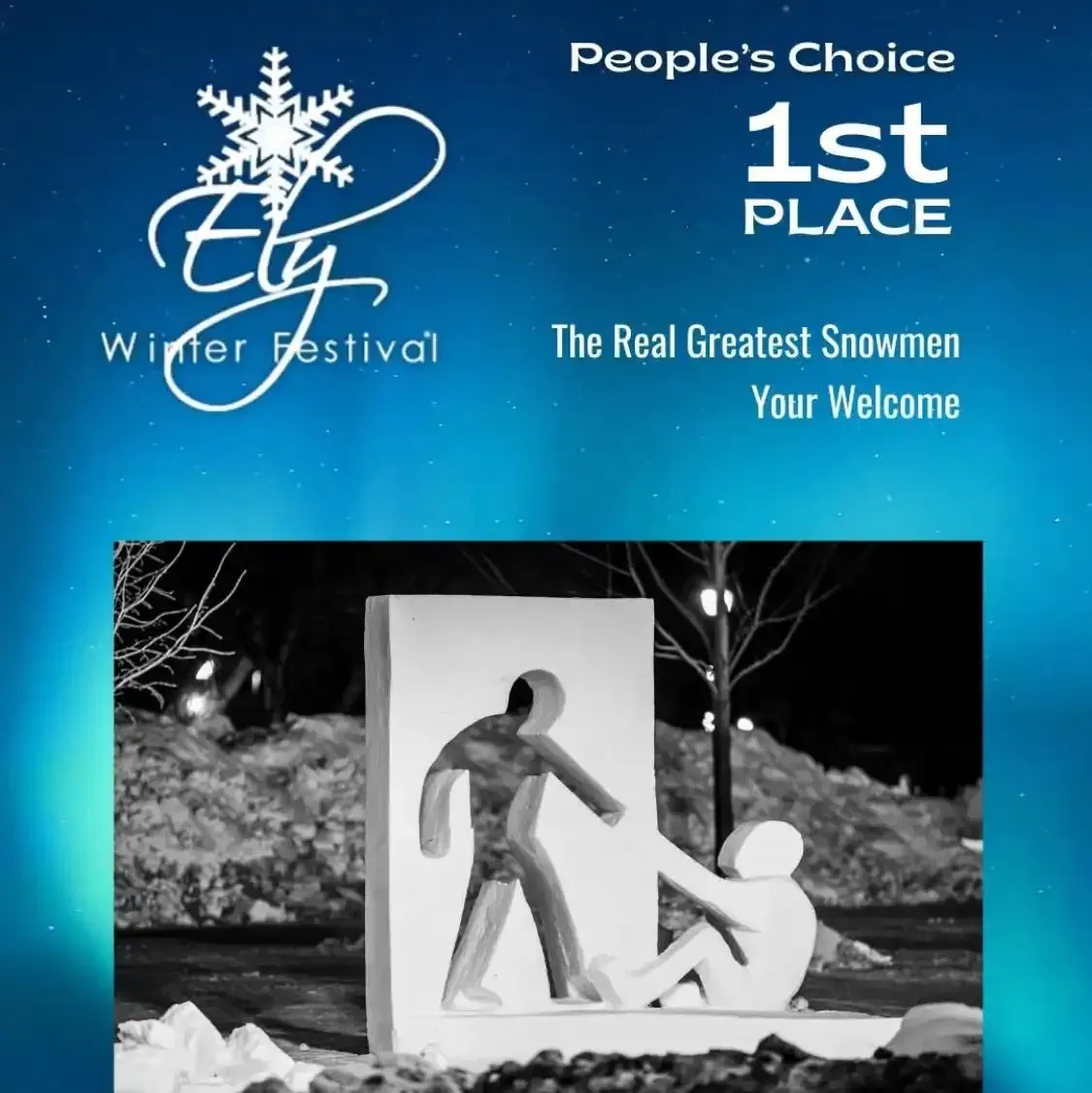 1st for the Greatest Snowman Ely 2026