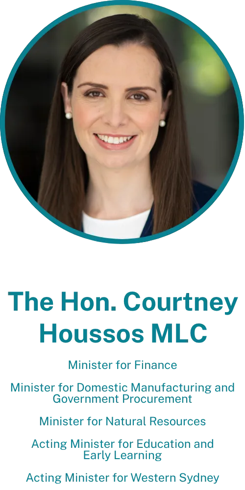 The Hon Courtney Houssos MLC