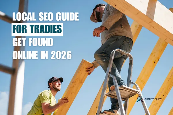 Two tradies working together on a building site in the Blue Mountains
