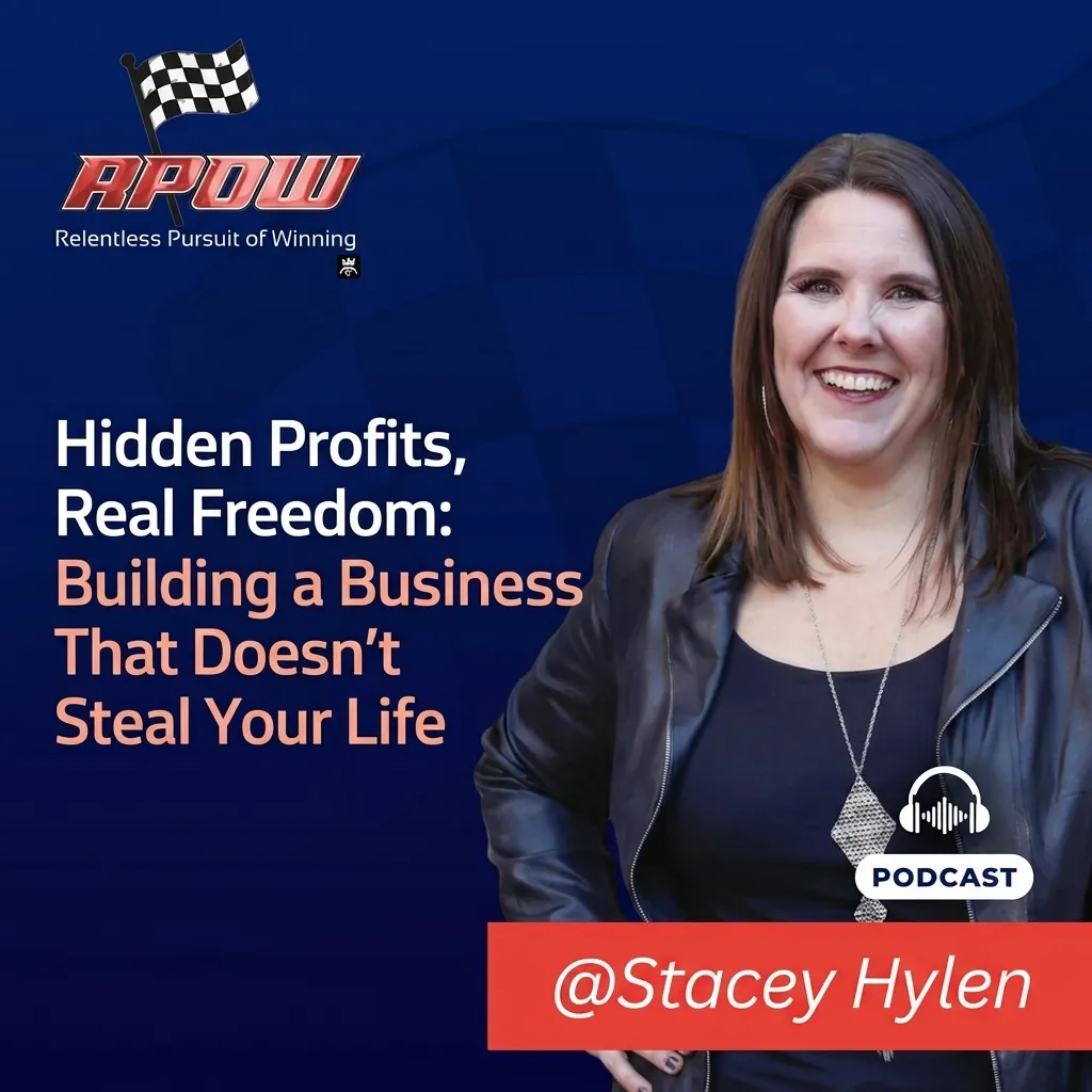 Stacey Hylen, The Relentless Pursuit of Winning podcast, hidden profits, real freedom, building a business that doesn't steal your life