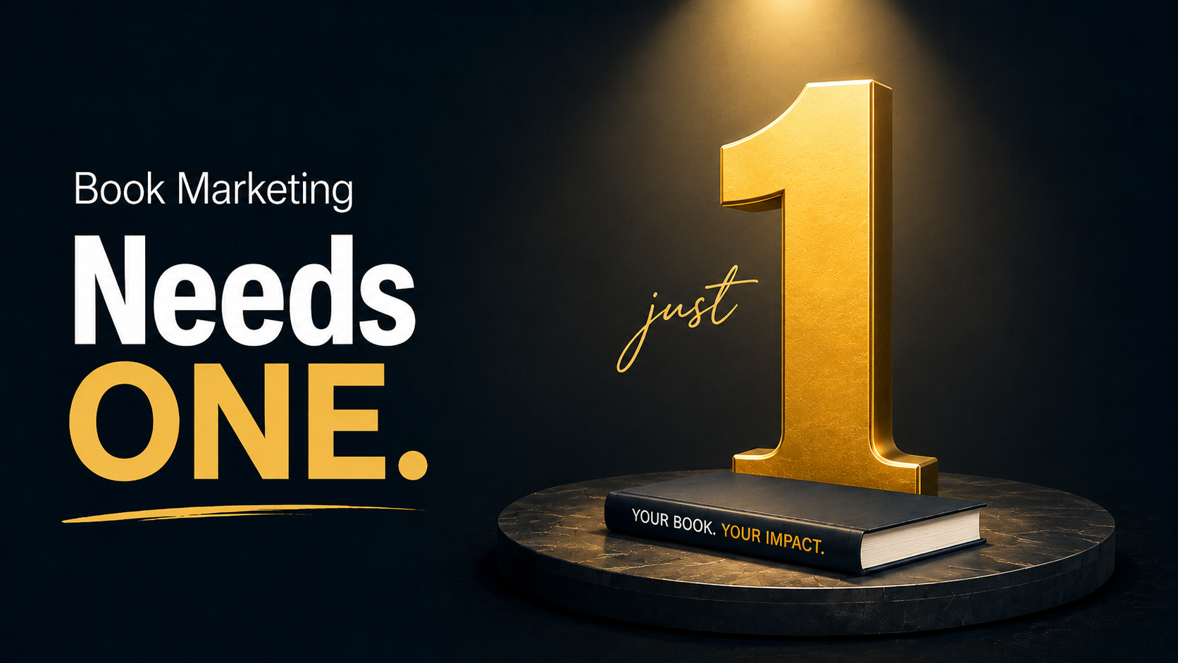 Your Book Marketing Doesn't Need More. It Needs ONE