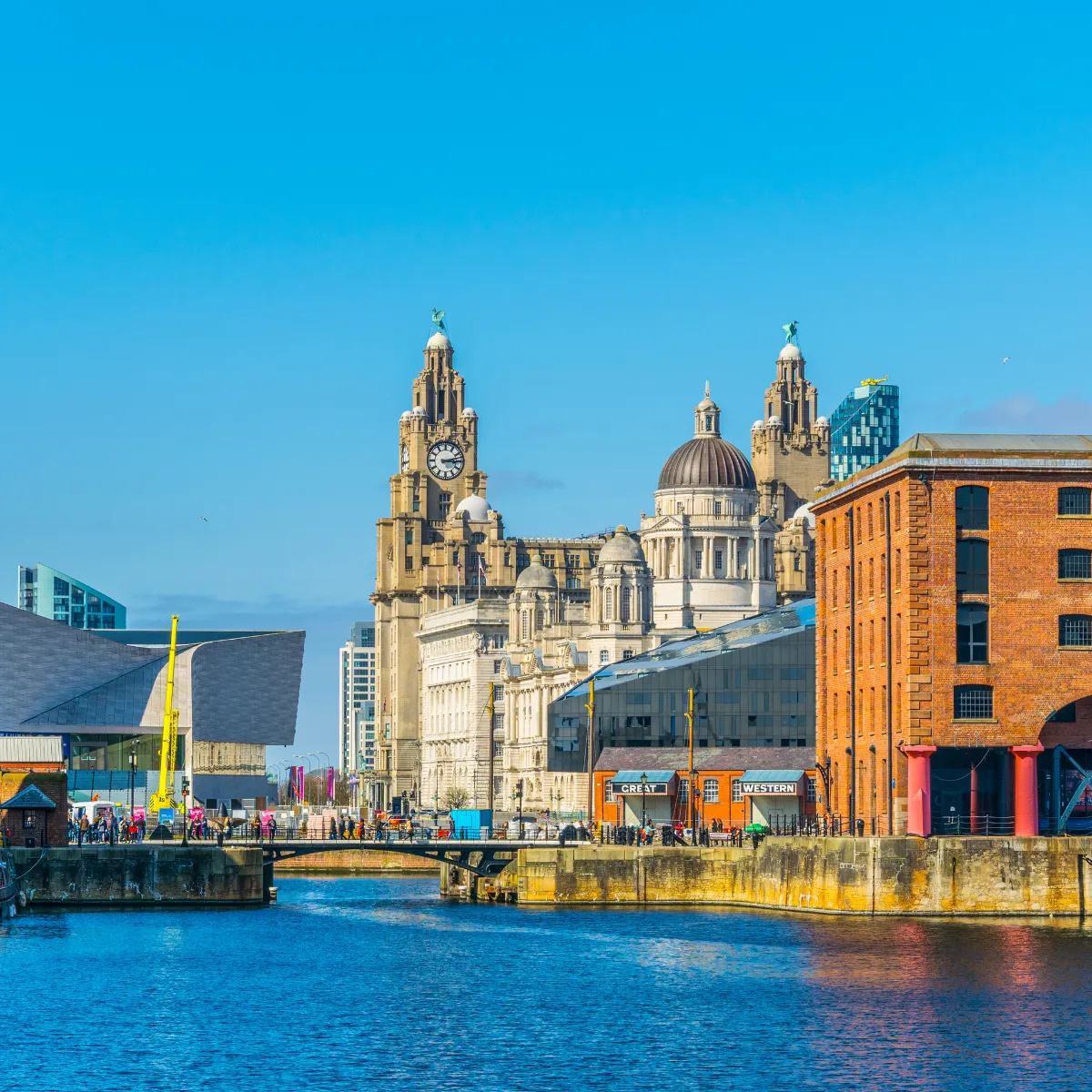 The view from Liverpool docks