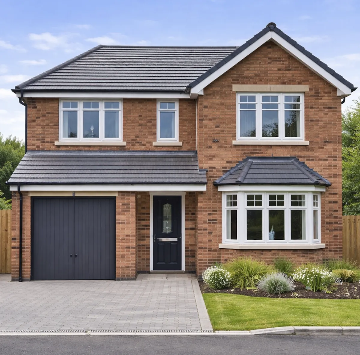 a building with a blue sky