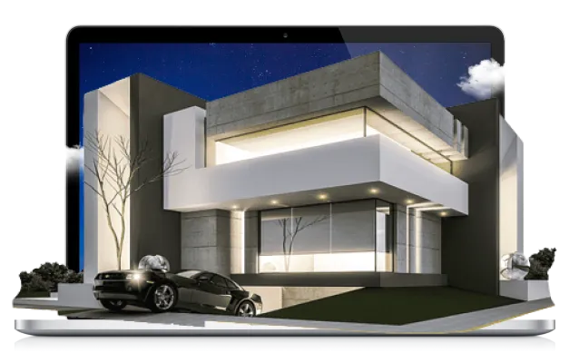 Modern Jumbo Home Purchase And Car In Driveway