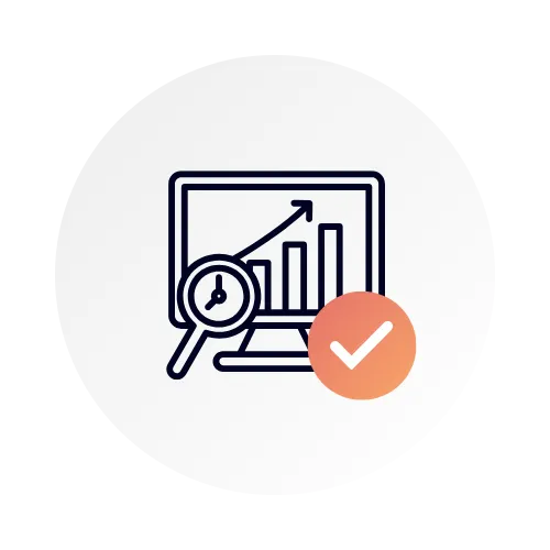 Real time analytics icon