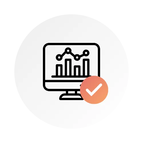 Real time analytics icon