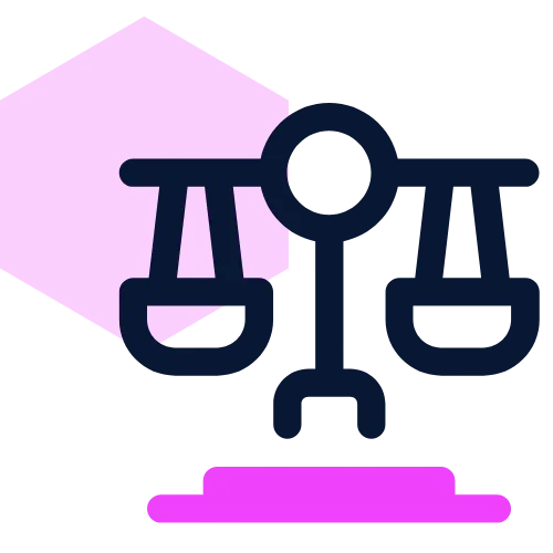 legal scales representing Tekambi's specialized compliance tool for tribal lenders
