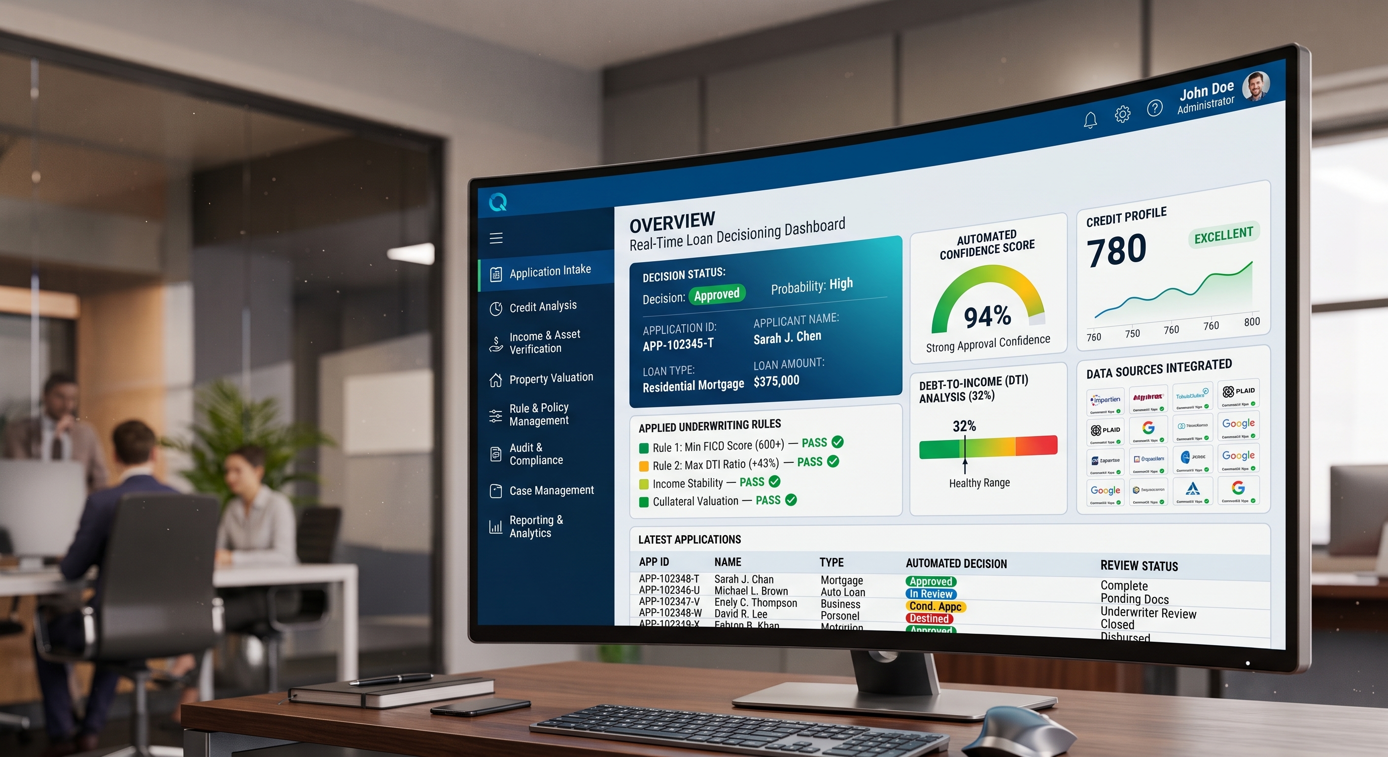 Real-Time Loan Decisioning Software