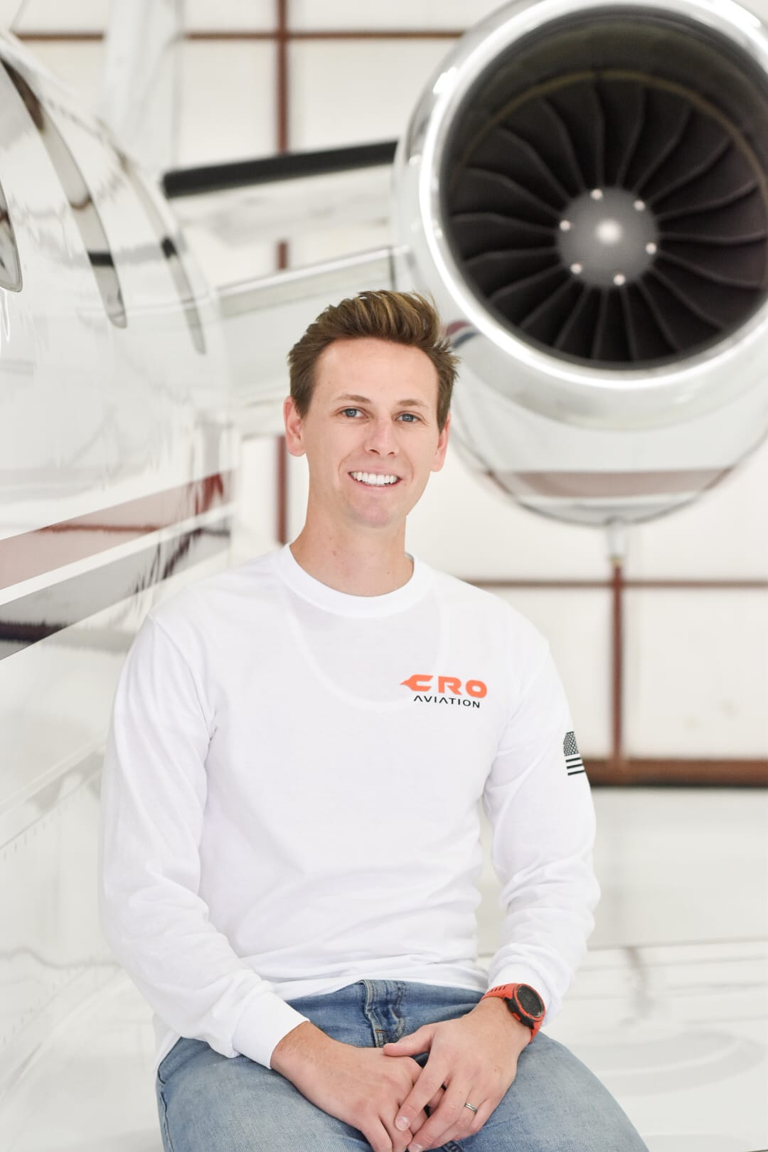 CRO Aviation aircraft on the tarmac
