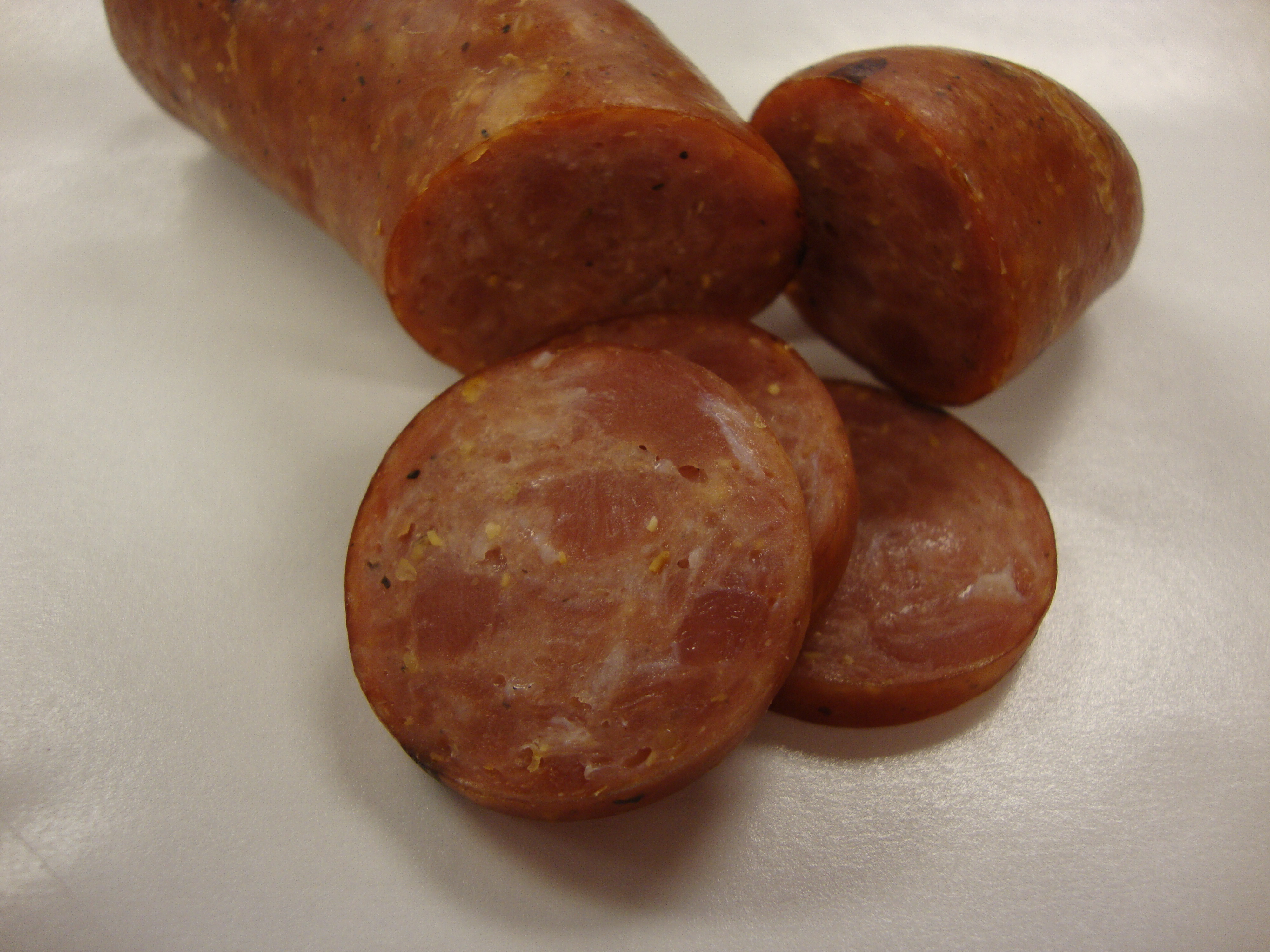 Hunter’s garlic sausage by Chef Zak Kuczynski Corporate Executive Chef in Wisconsin