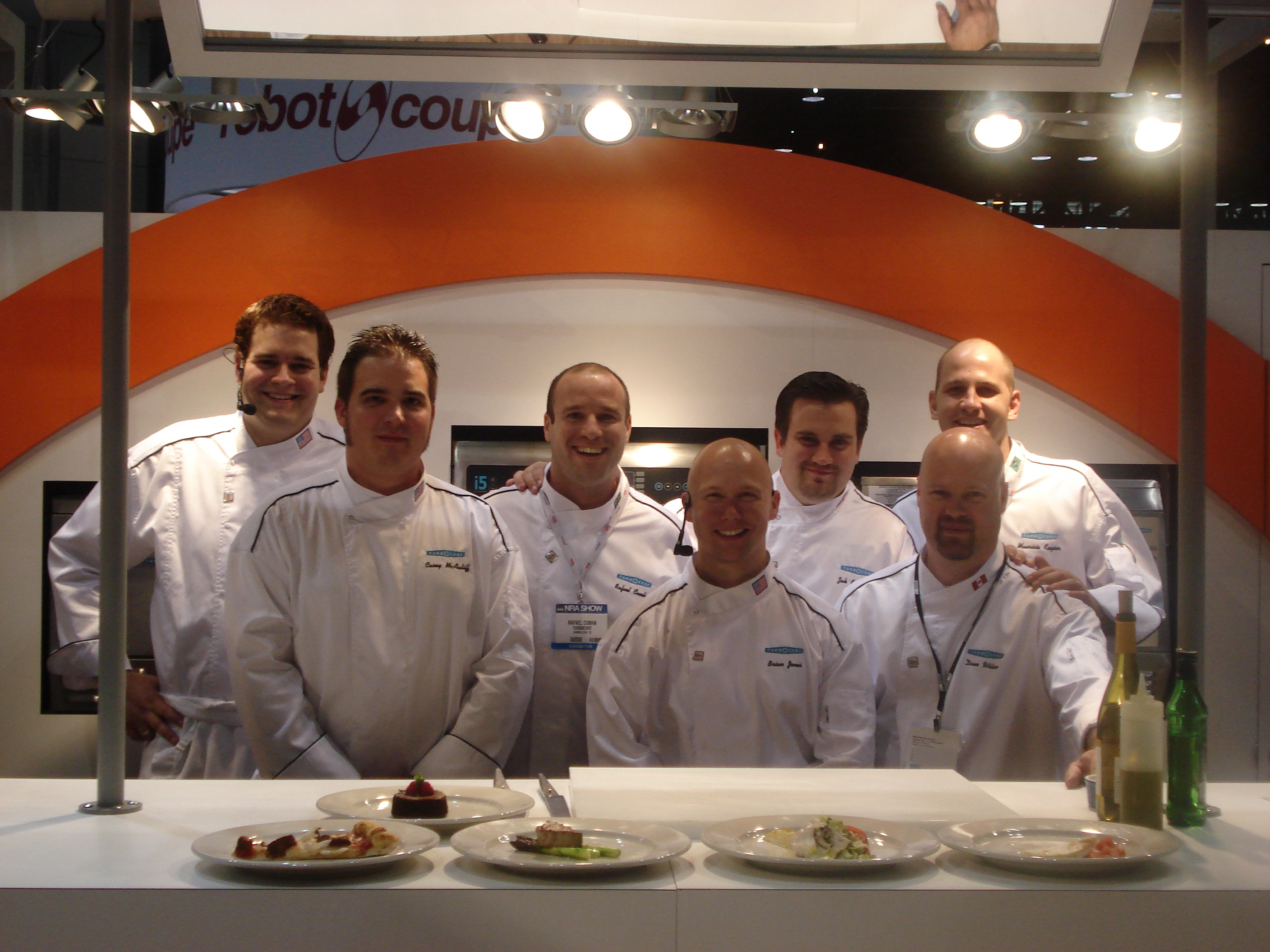 Chef Zak Kuczynski with culinary team at the National Restaurant Show 2008 in Chicago