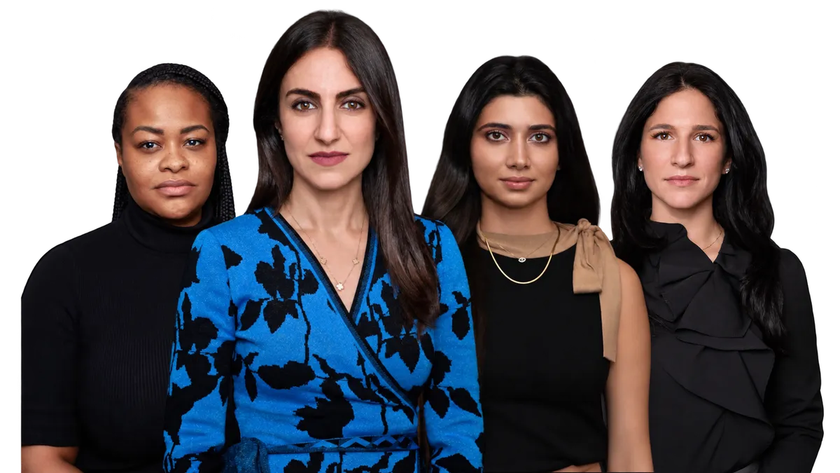 Three diverse female attorneys from Maryam Jahedi Law Firm P.C., showcasing expertise in criminal, divorce, and family law, with a focus on client advocacy.