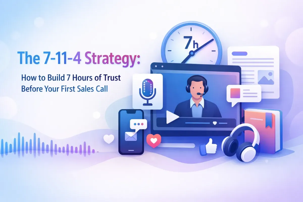 The 7-11-4 Strategy: How to Build 7 Hours of Trust Before Your First Sales Call