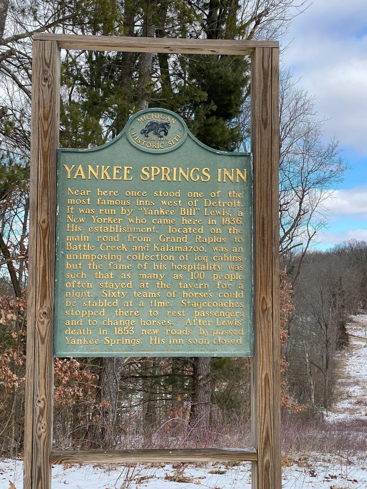 Yankee Springs Inn Sign