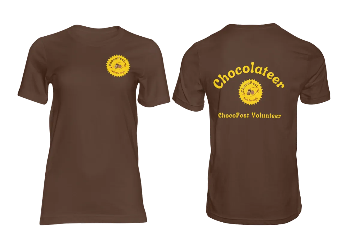 ChocoFest Tshirts for Volunteers