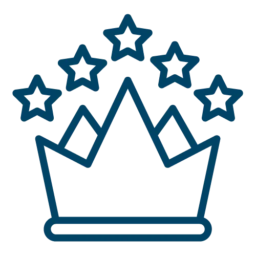 crown with stars