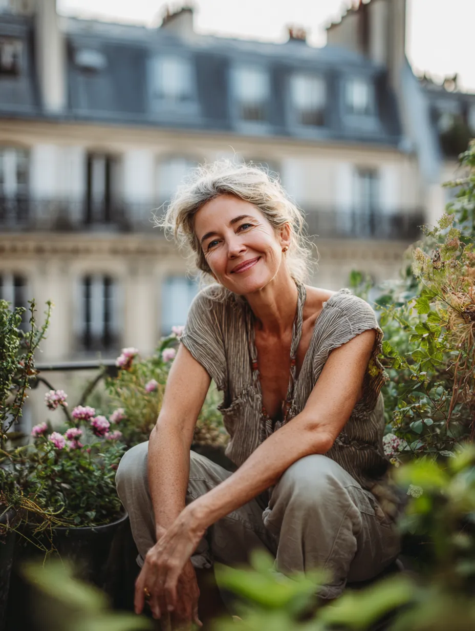 woman smiling