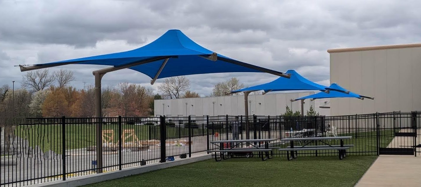 DHD Shading covering playground equipment