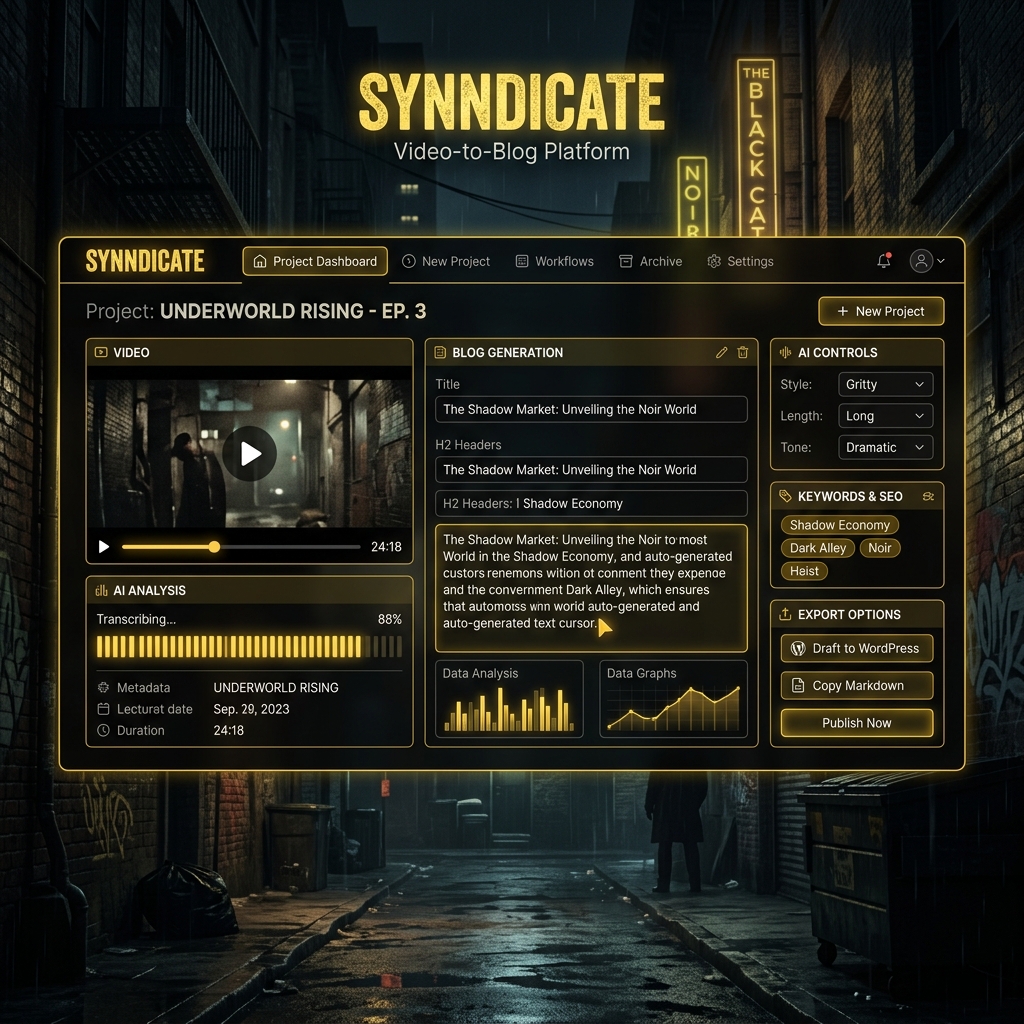 Logos of podcasts, media, and platforms