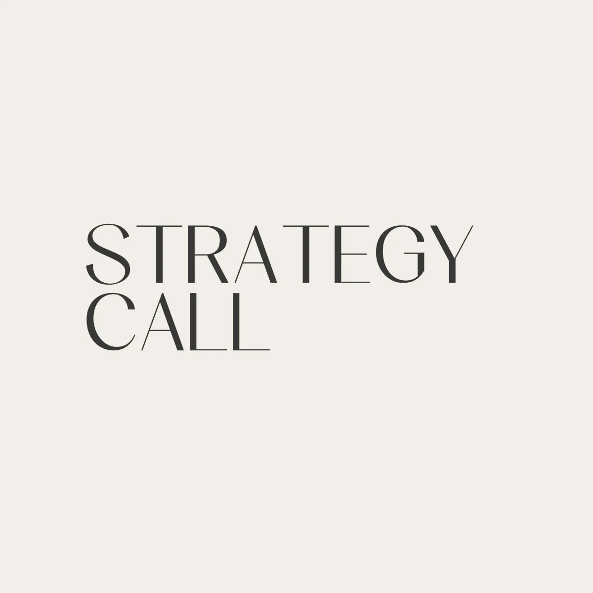 Strategy Call