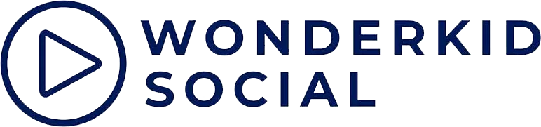 Wonderkid Social logo with a play button icon and the text ‘Wonderkid Social’.