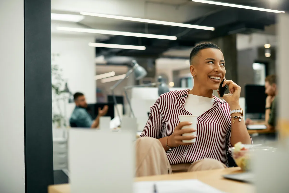 woman on the phone