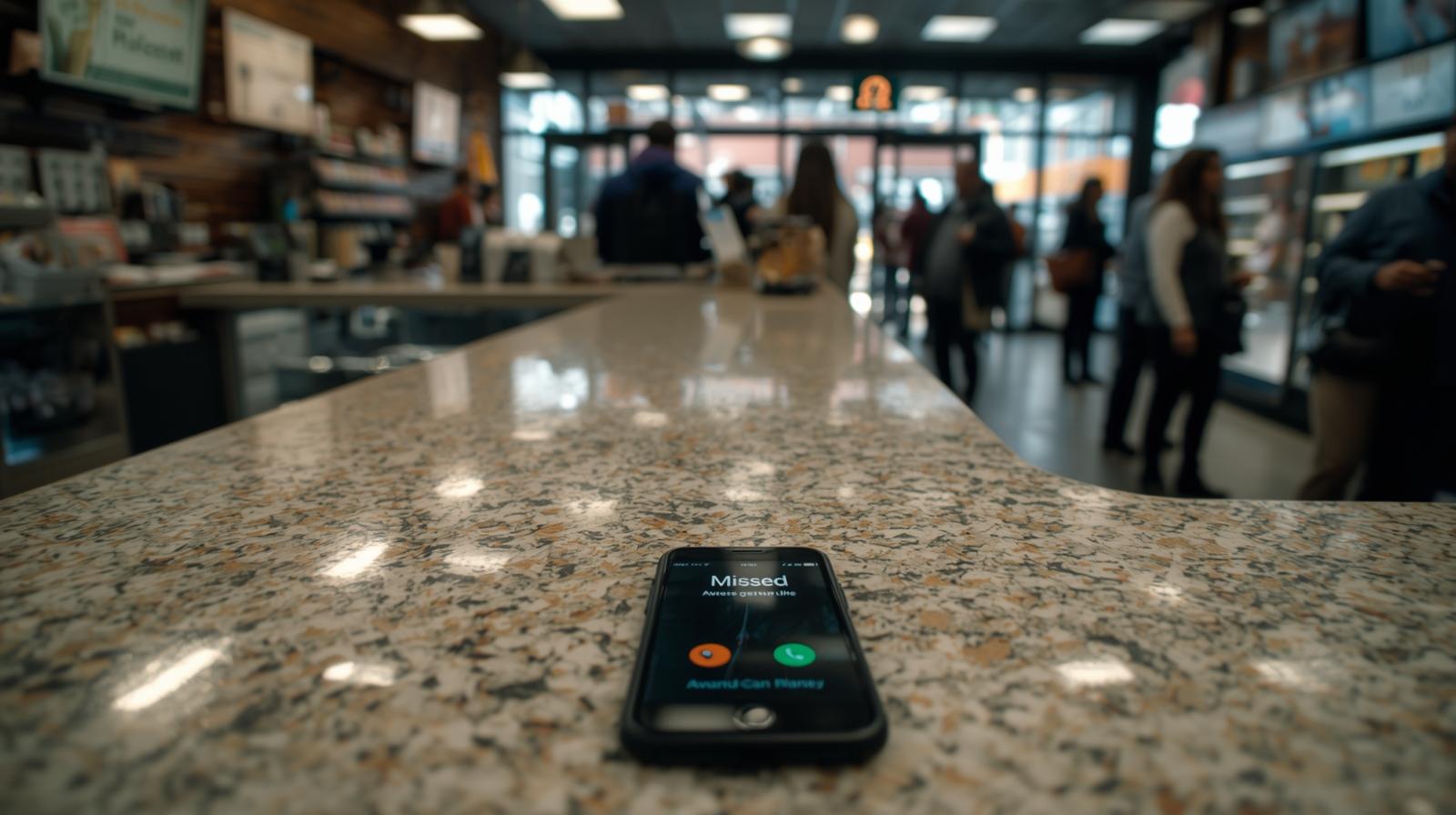 Two businesswomen shaking hands in a modern office building.