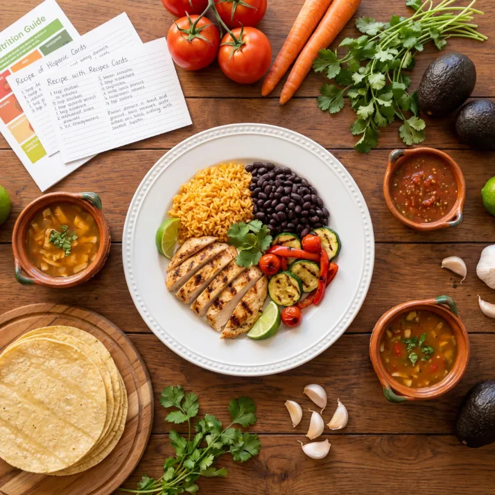 Guía alimenticia con platillos tradicionales hispanos saludables