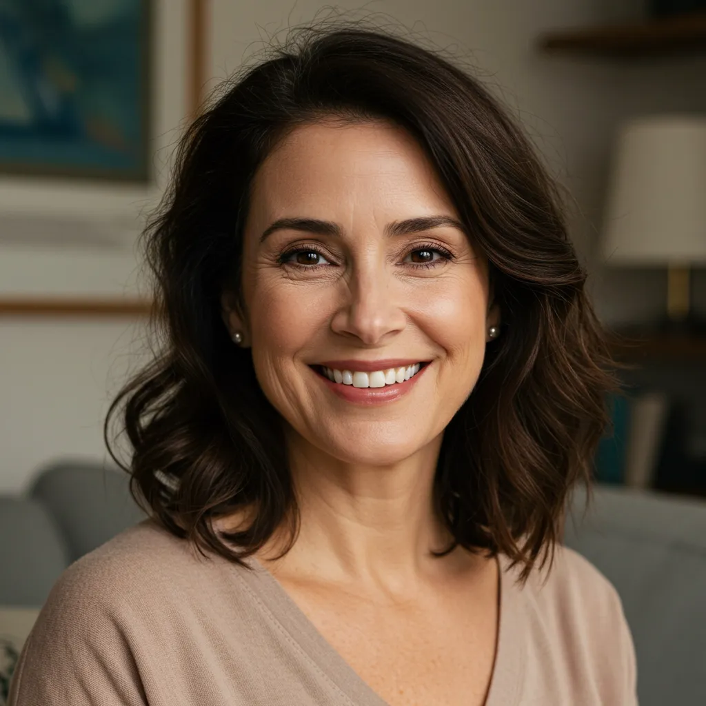 Pic of menopause researcher, wellness advocate, and mom of two