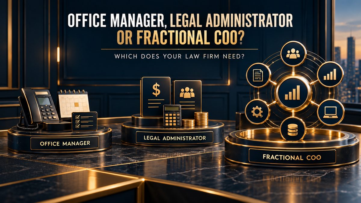 Fractional COO vs Office Manager vs Legal Administrator
