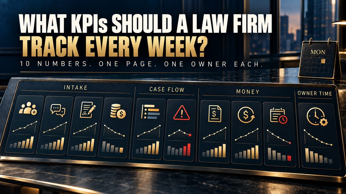 What KPIs Should a Law Firm Track Every Week?